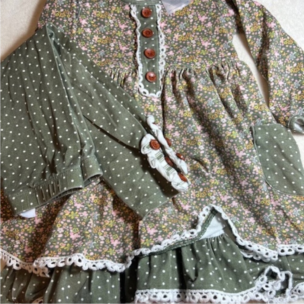 Swoon Baby Green Dress Set